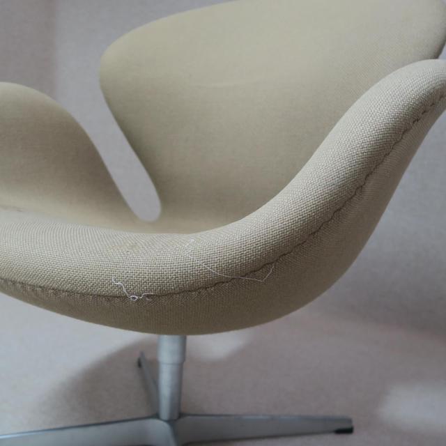 Fritz+Hansen|フリッツ+ハンセン|SWAN|スワンチェア|ラウンジチェアの張り替えbefore Photo21